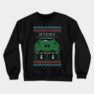 Ugly Sweater Christmas Nismo 350Z Z33 (Green) Crewneck Sweatshirt